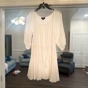 White Flowy Dress